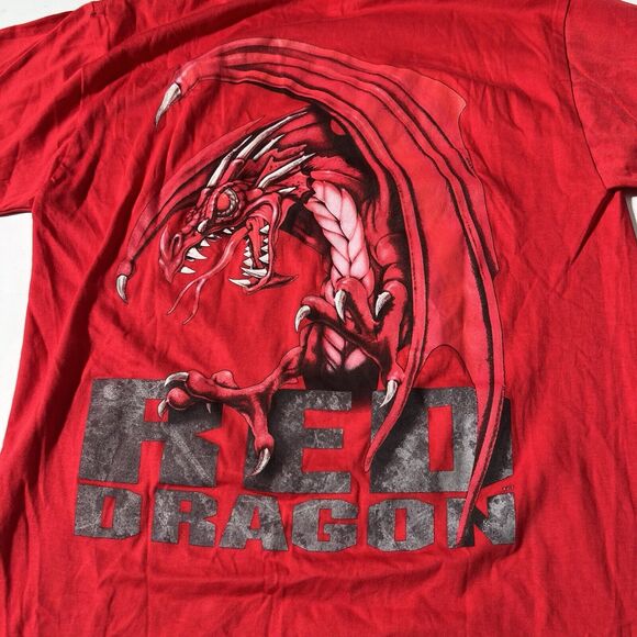 Vintage Red Digital Cinema Dragon Shootwear Camera Shirt Small - Picture 8 of 9